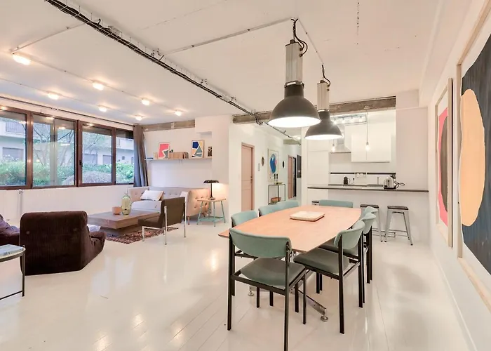 Apartment Artist And Design Loft - 10 Guests - 5 Min From Metro *